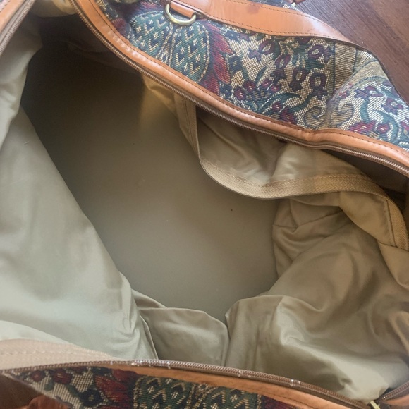 Very Rare Vintage Hartman “FLAME” Tapestry Weekender/duffle Bag - Picture 3 of 9